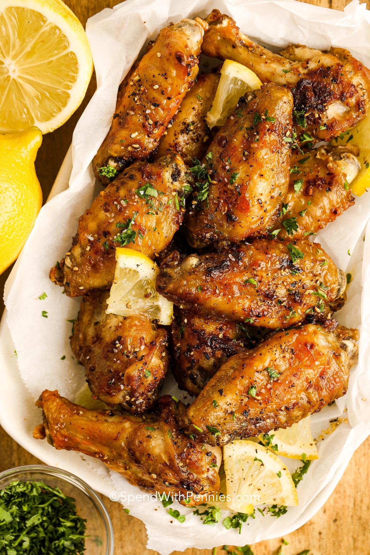 Crispy Baked Lemon Pepper Chicken Wings: A Crowd-Pleasing Appetizer Recipe