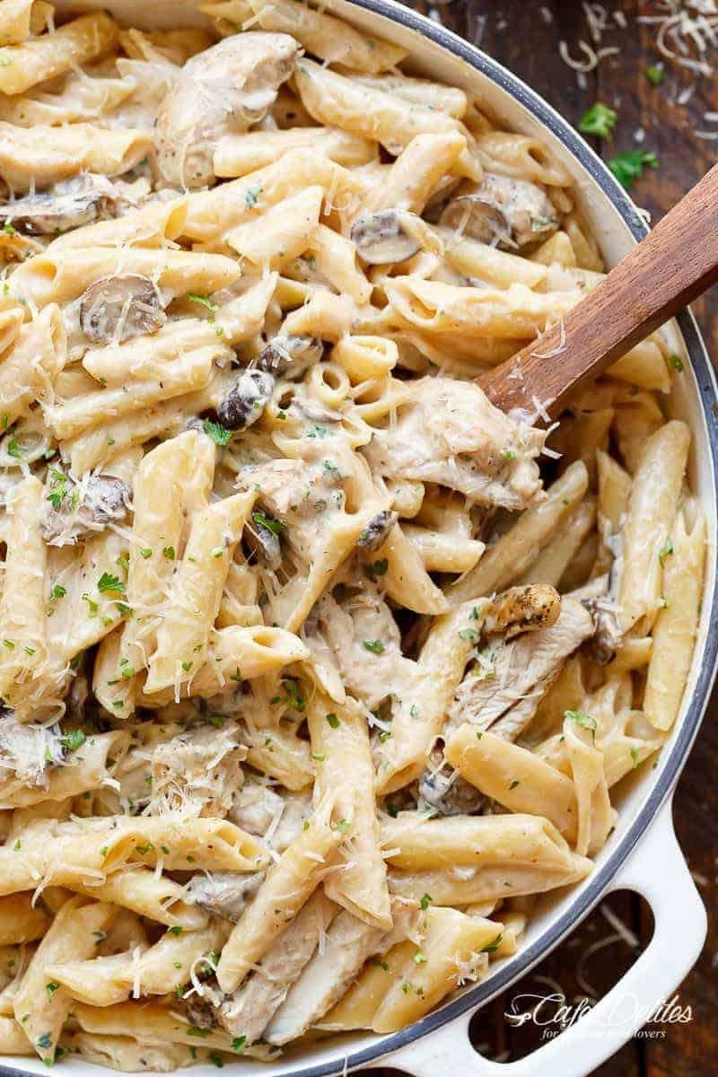 The Ultimate Comfort Food: Creamy Chicken and Mushroom Pasta Recipe ...