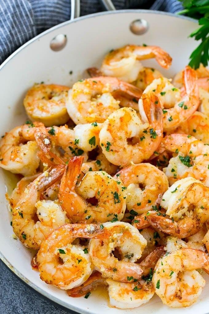 10 Mins Quick & Easy Garlic Shrimp Recipe