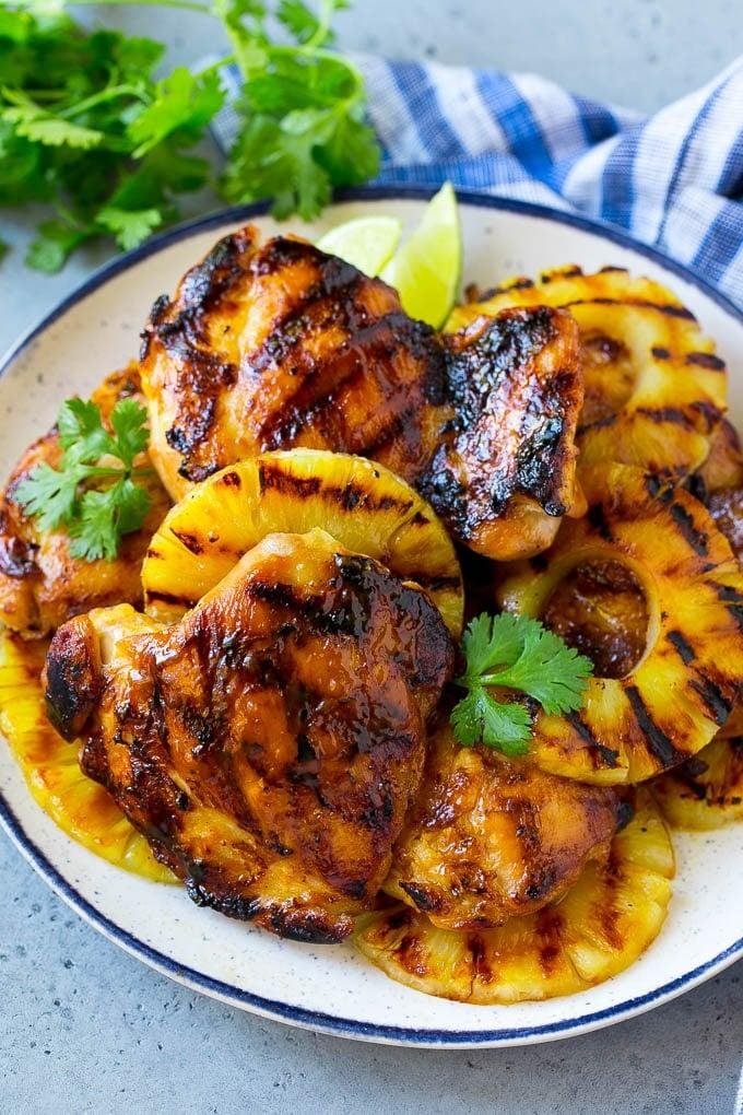 Savor the Summer with this Sweet and Tangy Grilled Pineapple Chicken Recipe