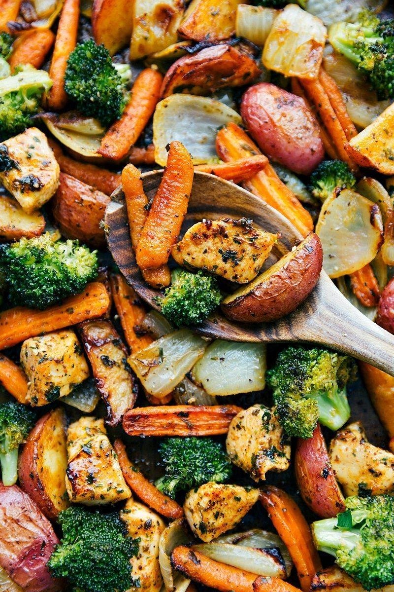 Deliciously Healthy One-Pan Chicken and Veggie Bake Recipe