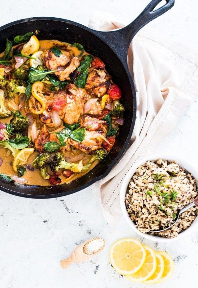 Deliciously Simple: One-Pan Lemon Garlic Chicken and Roasted Vegetables