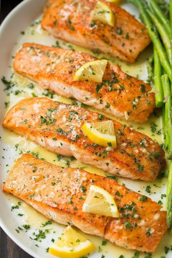 10-Minute Pan-Seared Salmon with Lemon Butter Sauce Recipe