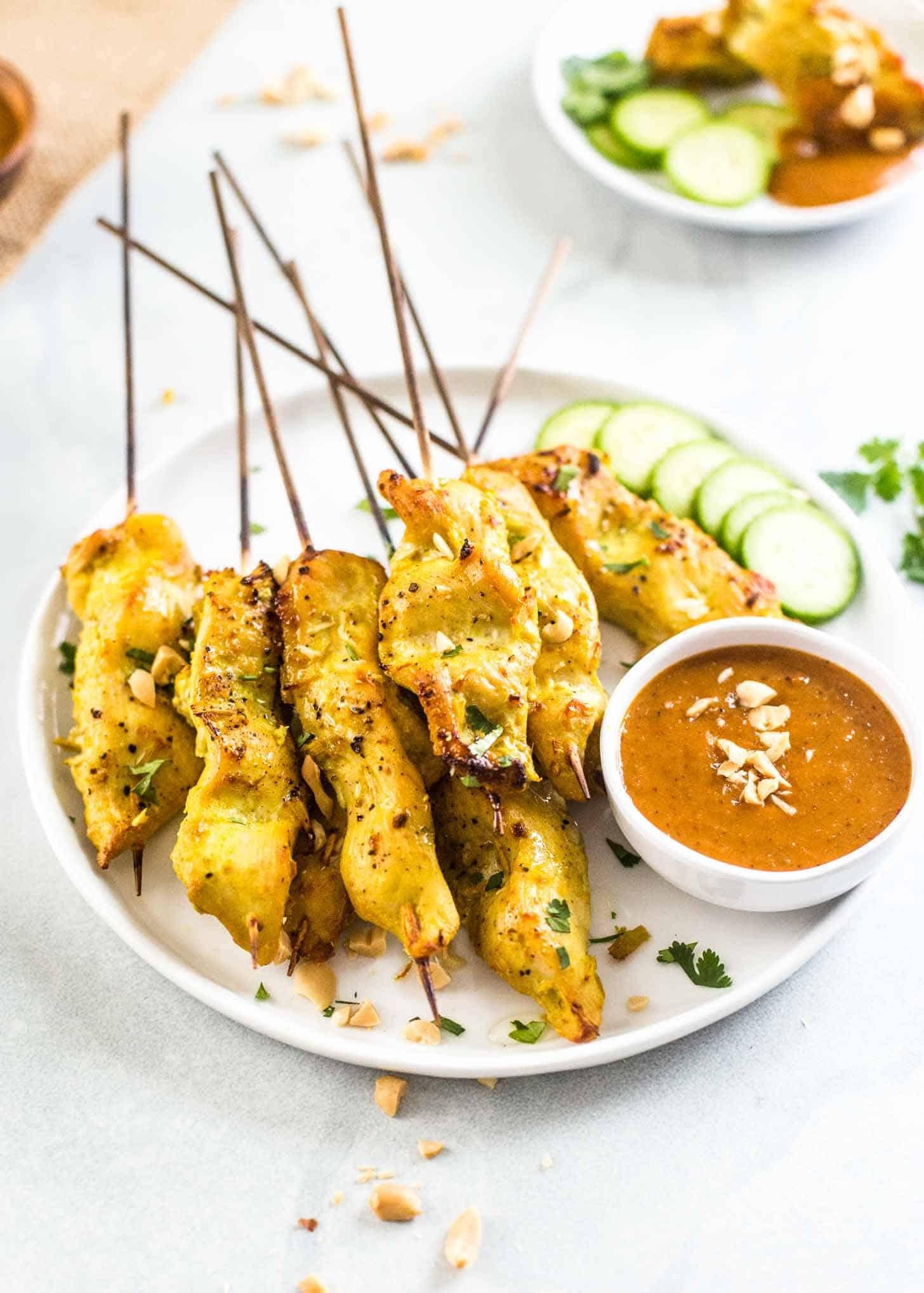 Flavor-packed Grilled Thai Chicken Skewers Recipe for Your Next BBQ Party