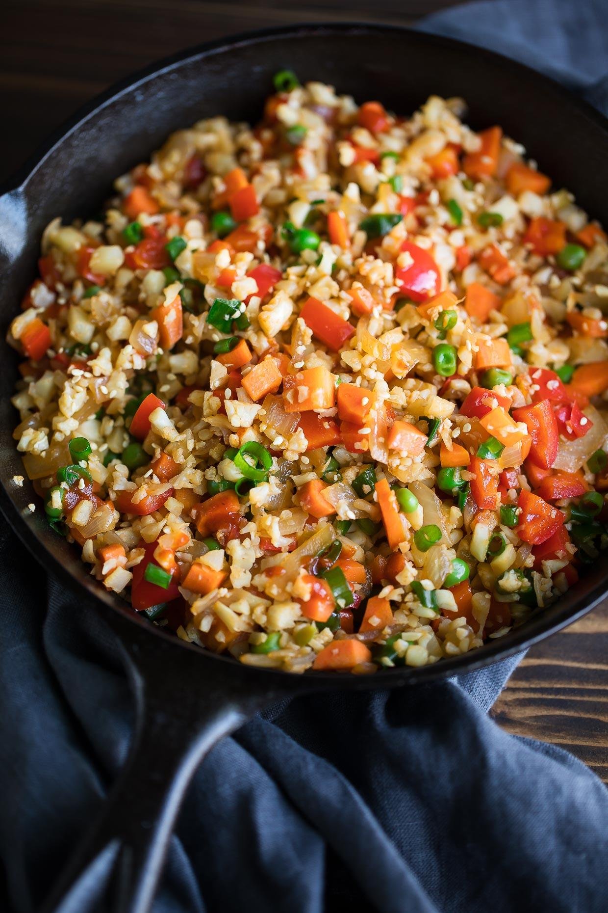 10-Minute Vegan Cauliflower Fried Rice Recipe: Quick and Healthy Meal Idea!