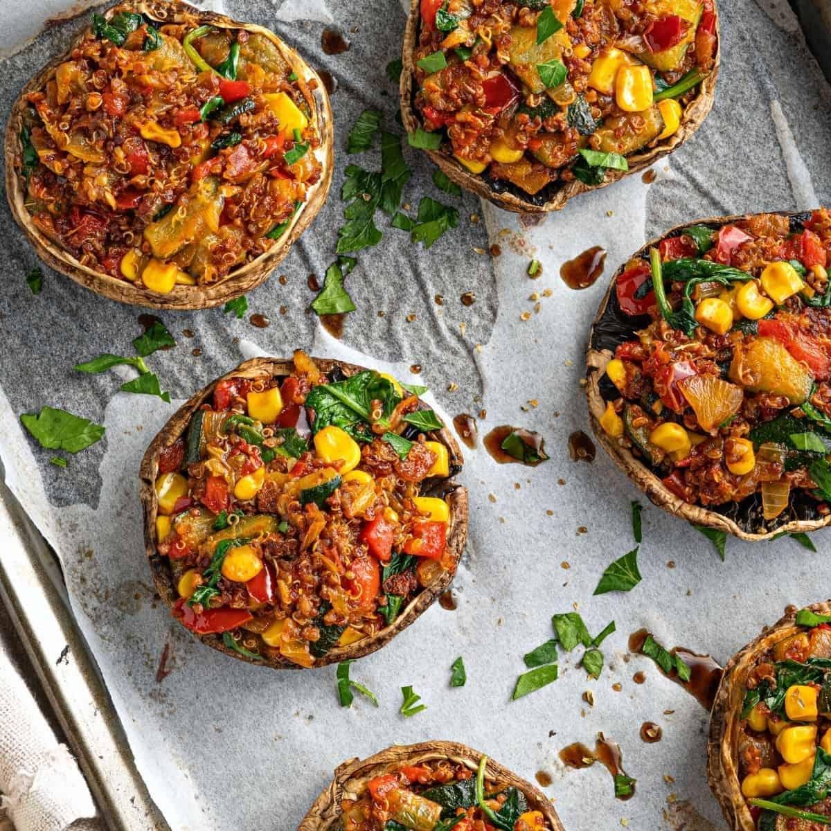 Savory Stuffed Portobello Mushrooms: A Vegetarian Delight