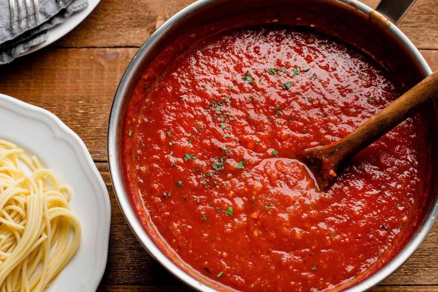 Exploring Italian Cuisine: Homemade Pasta Recipe with Classic Marinara Sauce
